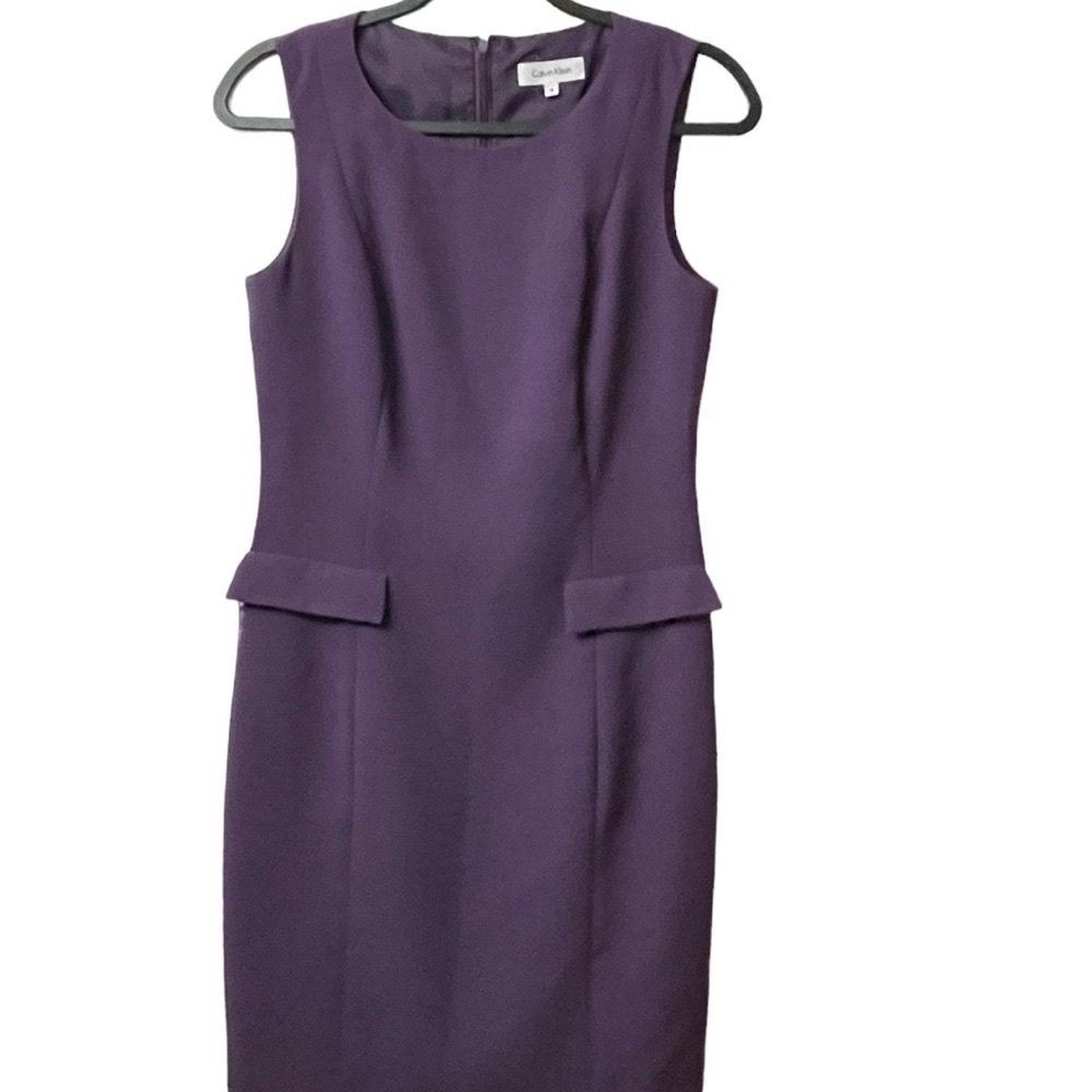 Calvin Klein- Two piece dress suit- purple- size 4